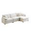Canapé modulaire surdimensionné à 3 places avec repose-pieds et canapé en L avec repose-pieds-1057497983