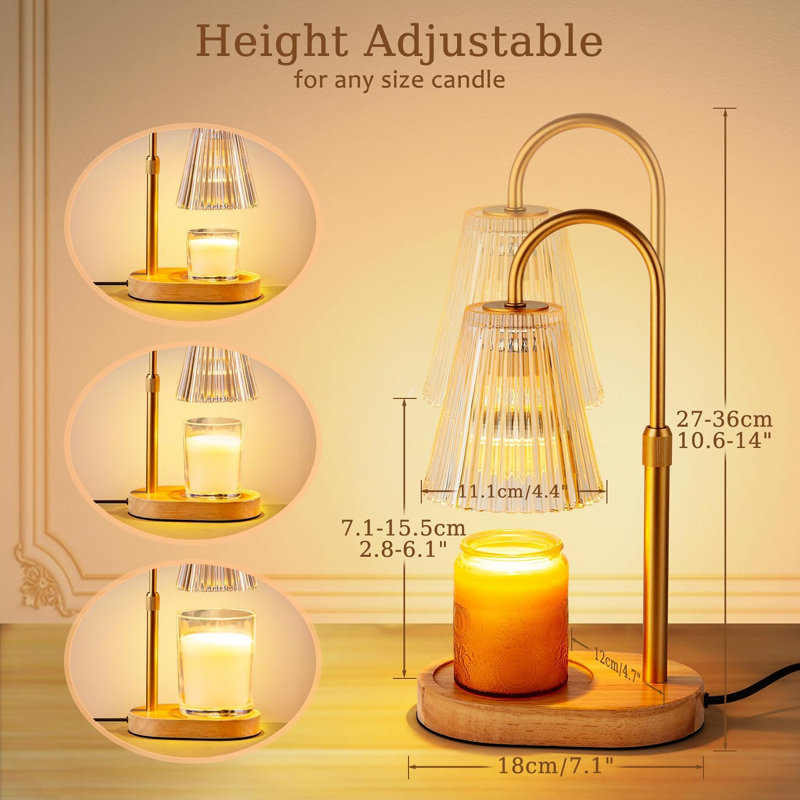 Chauffe-cire H 10,6 po, Or