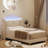 2 PCS Twin Bed Frame for Kids, Upholstered Velvet Platform Bed for Boys/Girls with Wingback, Storage Bookcase Headboard & LED Lights, No Box Spring Needed, Noise-Free, Easy Assembly-1652358085