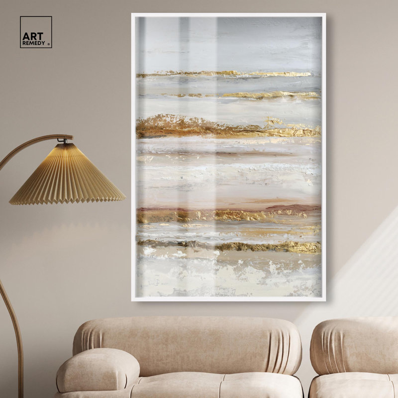 Décoration murale bohème Rough Luxury I Shadowbox Print par Art Remedy, cadre blanc, 36 x 54, H 55 po x l 37 po, Cadre blanc
