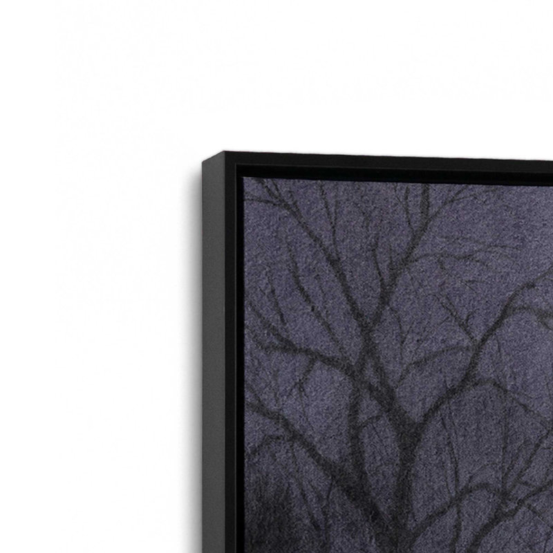 «Haunted Dusk I» par Grace Popp, reproduction d'art sur toile, H 30 po x l 20 po, Cadre flottant sans passe-partout, Noir