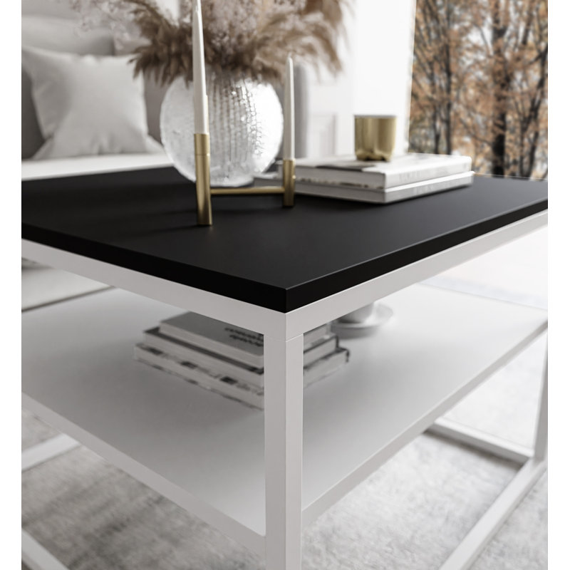 Jazline Coffee Table With Storage Space, White