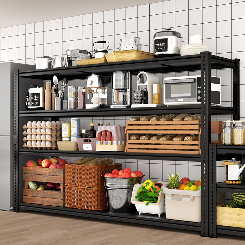Étagère ajustable en métal robuste pour le garage, le garde-manger, le rangement, les boîtes à outils et les entrepôts