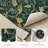 Green Leaf Non-Slip Washable Kitchen Mats