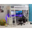 Abbyville European Single (90 X 200 Cm) High Sleepers with Desk Included-831244147