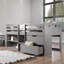 Lit mezzanine simple avec rangement Fabiana