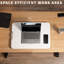 Montant de bureau simple blanc