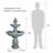 SunJet 48 " H Elegant Outdoor Garden Fountain