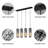 4-Light Modern Pendant Light Adjustable Pendant Light Fixture crystal pendant light-1740574551