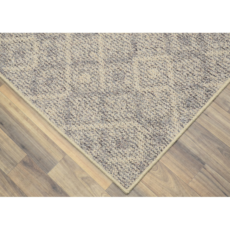 Tapis gris touffeté à motif abstrait Byrum, Rectangle 6 pi x 9 pi