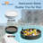 Hubhalsun Large Floating Tray for Pool, 35.4" Wicker Floating Serving Tray with Hole Design, Poolside Drink & Food Holder for Swimming Pools, Spas, Backyard Parties, White-94127680-110809331