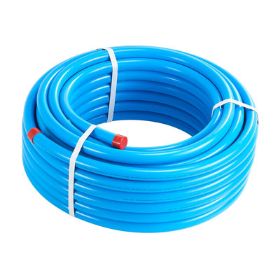 Air Compressor Line Kit, 100FT x 3/4", HDPE-Aluminum Compressed Air Piping System, Leak-Proof, Pressure-Resistant & Easy-to-Install, Compressed Air Line Tubing Kit for Garages Workshops