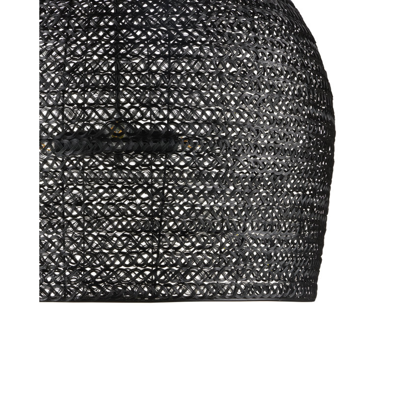 Piero 3 - Light Satin Black Dome Pendant