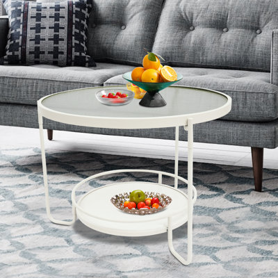 Table d'appoint ronde au sol pour le salon, la salle d'étude et la chambre à coucher