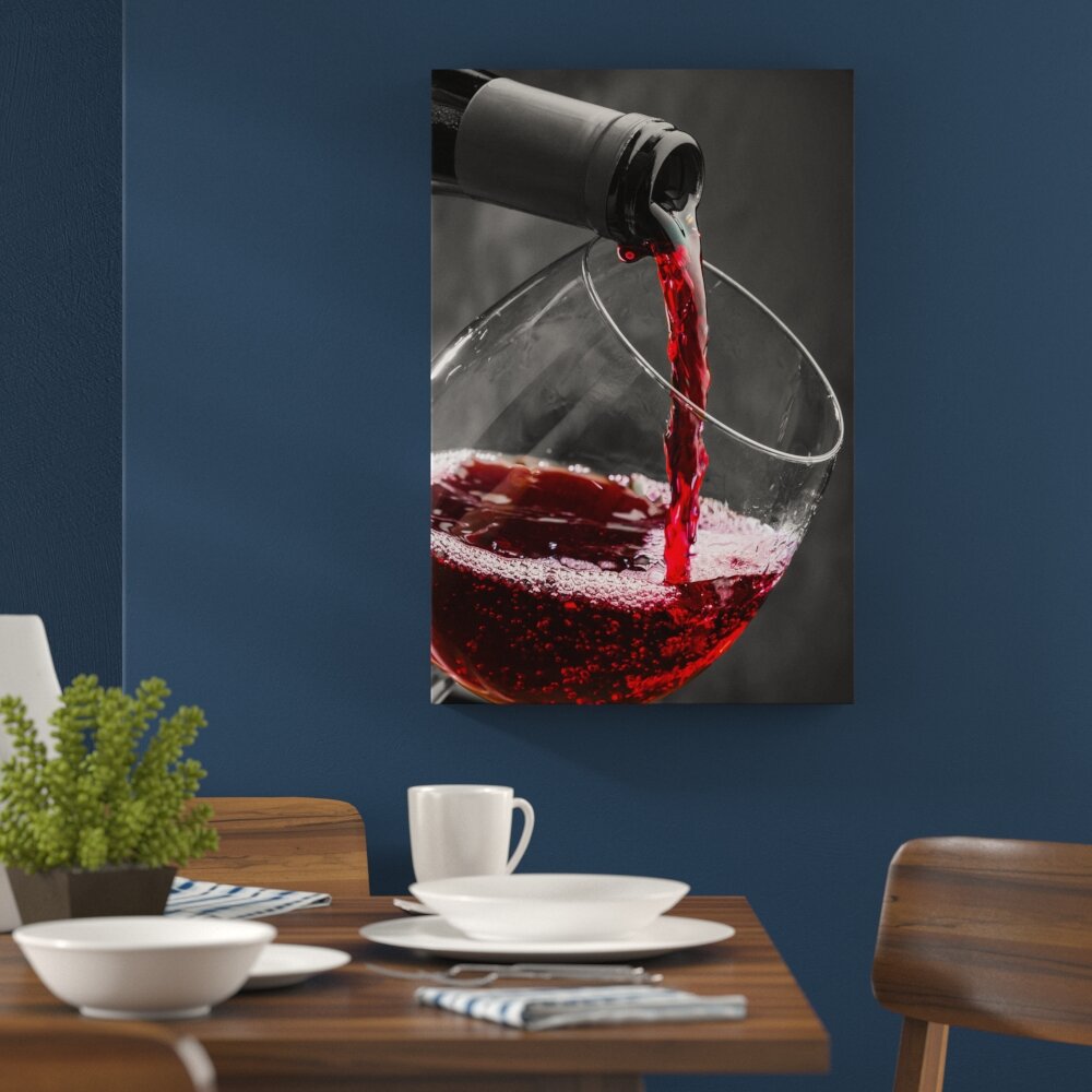 Delicious Red Wine Grafik auf Leinwand