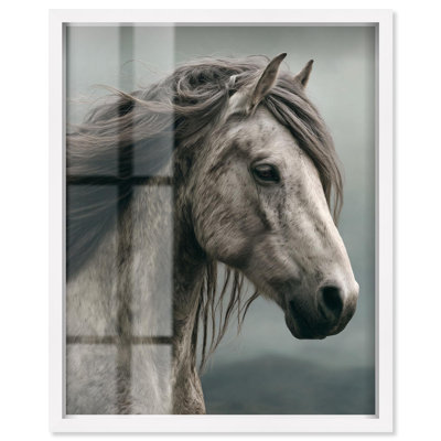 «Grey Gale» Shadowbox Print Farmhouse Art par Art Remedy