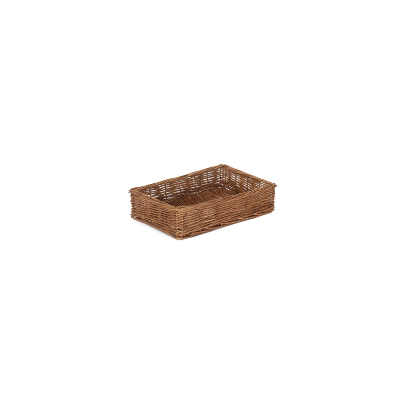 Flushing Wicker Storage Tray Basket