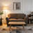 58.3" Wide Modern Velvet Upholstered Loveseat Sofa-1002011070
