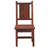 Fireside Lodge Barnwood Artisan Dining Side Chair - Antique Oak Seat