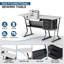 Table de couture pliable 60 ", table de machine à coudre polyvalente avec plateforme réglable et tiroirs