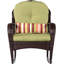 Chaise berçante d'extérieur en osier / rotin avec coussins-764348511
