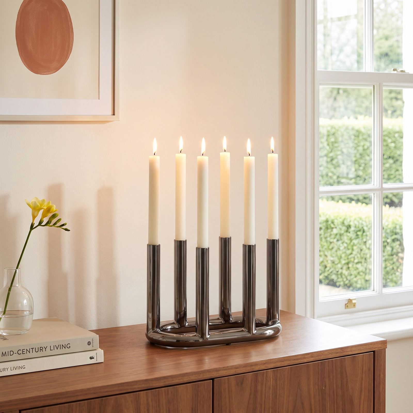 Rad Large Candelabra, Black Nickel