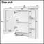 Armoire de salle de bain 3 en 1, fixation murale 24 po avec tablette réglable et barre à serviettes, miroir haute définition pour rangement de meuble-lavabo-134678822