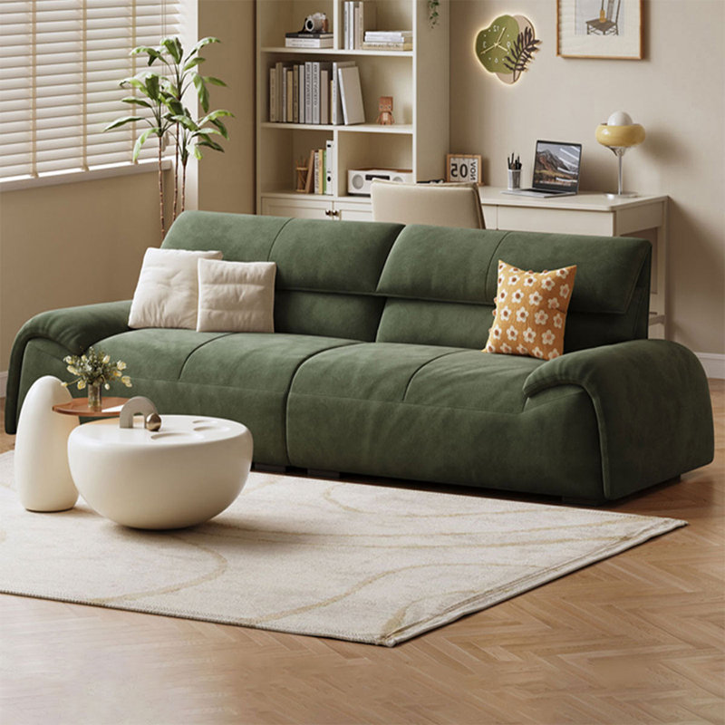 Canapé modulaire en velours, 31.5" H x 85.83" W x 36.22" D, Vert