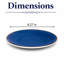 Assiette ronde Vital Coupe sans rebord en porcelaine de qualité supérieure TWISTER-BLUE-1074454577