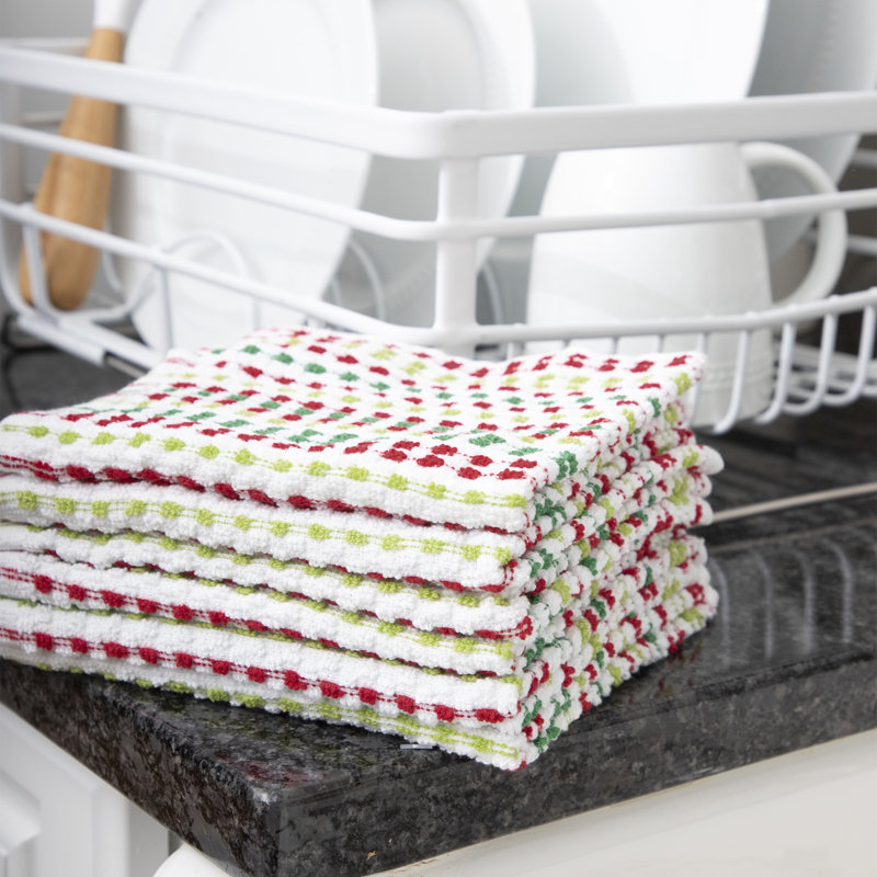 RITZ Cotton Pebble Bar Mop Cloths, Holiday
