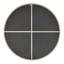 Alcantera Round Metal Frame Wall Mirror Simple and Elegant Modern Design-75322302-75322305