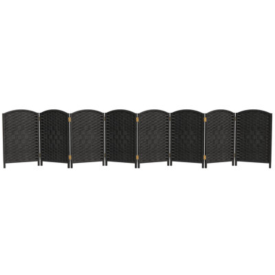 Short Diamond Weave Folding Screen
