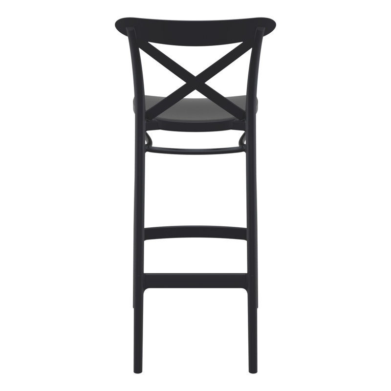 Tabouret Bijou, Noir, Tabouret de bar (siège d'une hauteur de 29,5 po)