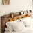 Wood Platform Bed Frame with Storage LED Light Headboard and 2 USB , Noise Free,No Box Spring Needed and Large Under Bed Storage,Dark Brown-461780404