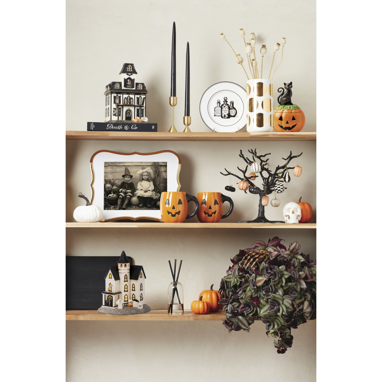Porcelain Halloween Candy Jar