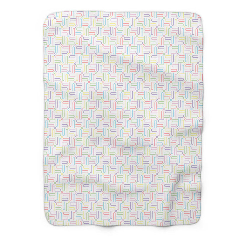 Couverture en sherpa de qualité supérieure Soft Spectrum Glow, Grand lit