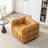 Ashyiah 38" Wide Tufted Swivel Chair with Square Arm-90379845