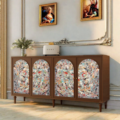 Armoire de couloir rétro en pin massif