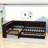 Twin L-Shaped Platform Bed With Twin Trundle And Storage Drawer,Shelves-484272524