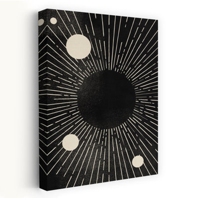 Contemporary Art Abstract Contemporary Geometric Landscape Nature Wall Art 1 Piece Wrapped Canvas Wall Art