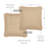Burlap Natural Cotton Reversible Throw Pillow-1847008054