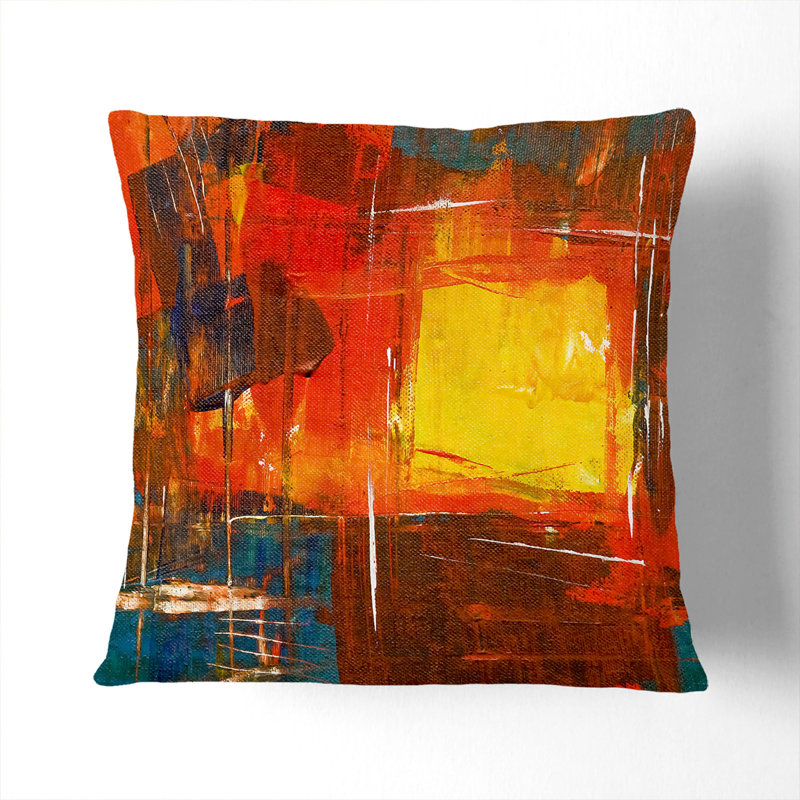 Abstract Square Cushion, 40 x 40 cm