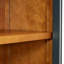 Grande armoire de rangement à 4 portes avec portes en verre, armoire arquée avec tablettes réglables-129434486