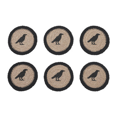 Ensemble de 6 sous-verres Raven Harvest