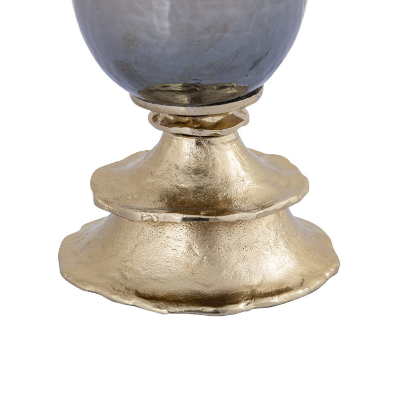 Glass Tabletop Tealight Holder, 33cm H x 16cm W x 16cm D