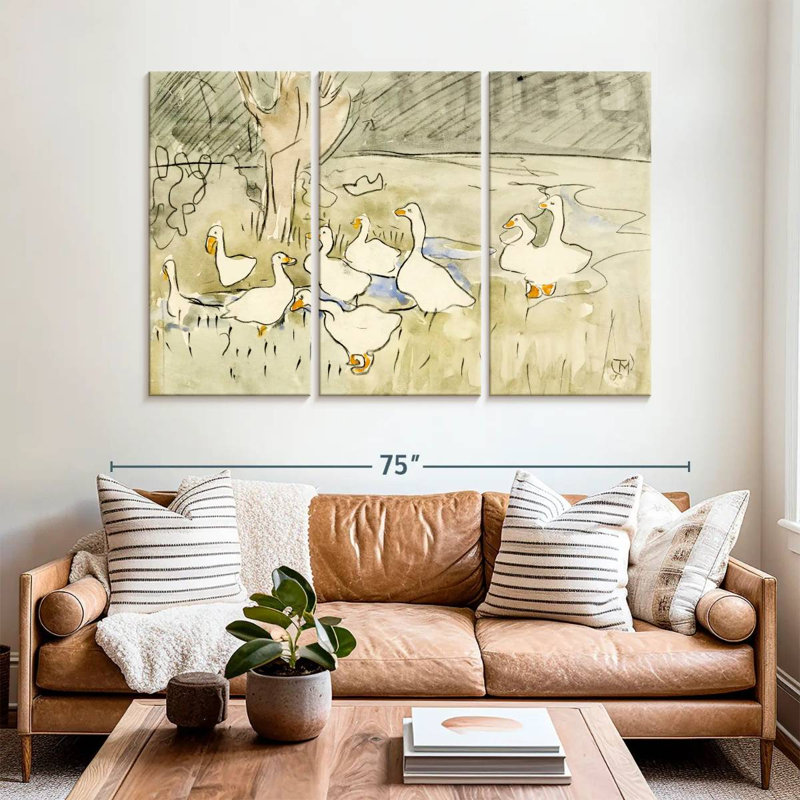Brampt Classic Ducks, 42" H x 65" W