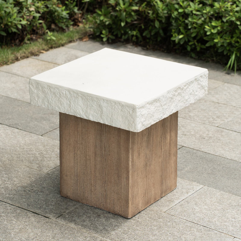 Table d'appoint intérieure / extérieure Adlery MGO, 19.89" x 20.08"