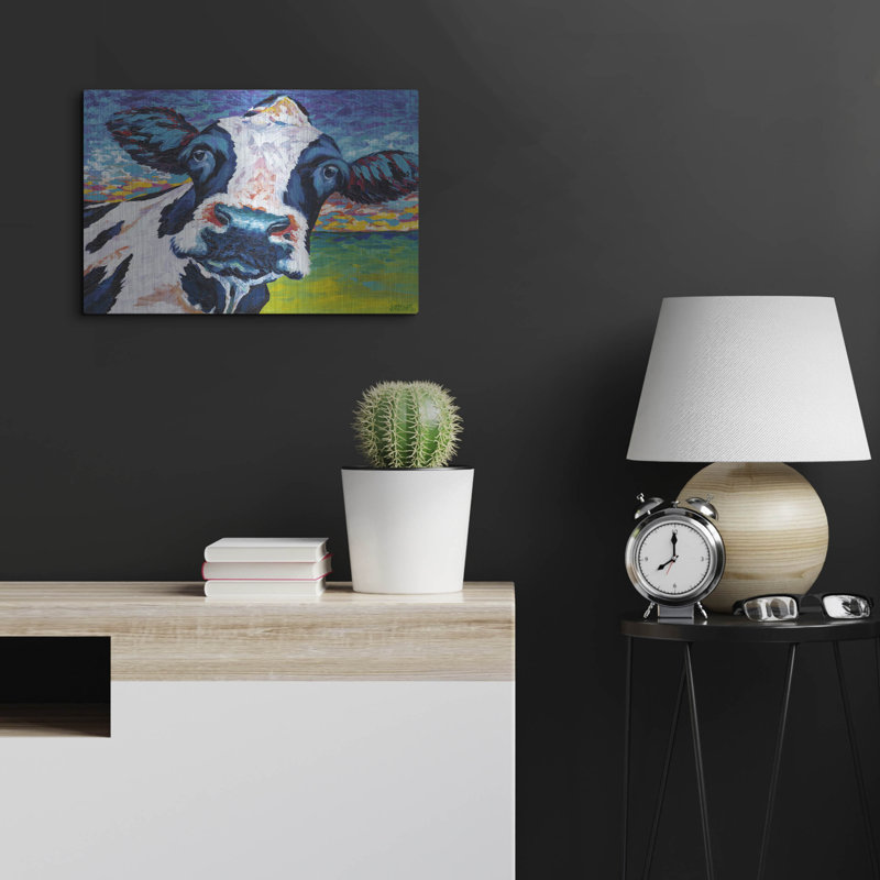 «Pasture Cow 1» par Carolee Vitaletti, H 16 po x l 24 po