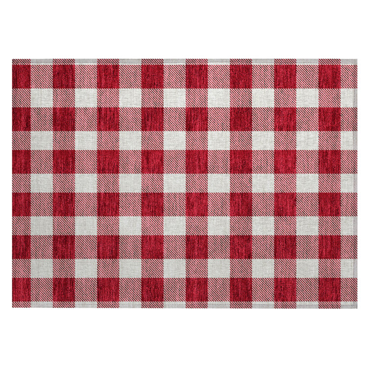 Latitude Run® Colzie Checkered Indoor / Outdoor Rug | Wayfair