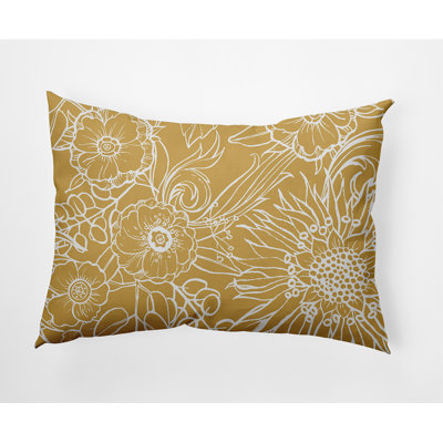 Housse de coussin d'extérieur rectangulaire cubique Flare Flare Polyester